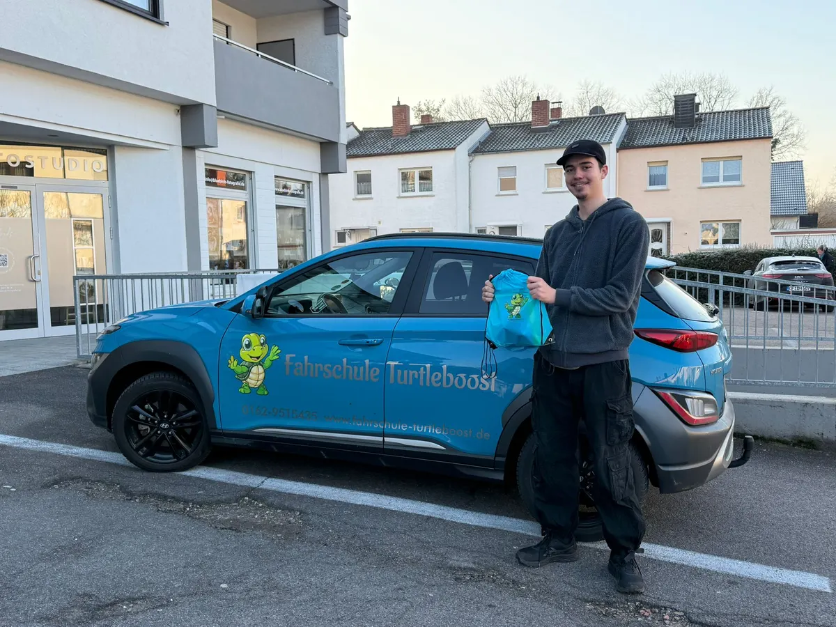 Bestandene Prüfung Klasse B bei Fahrschule turtleboost